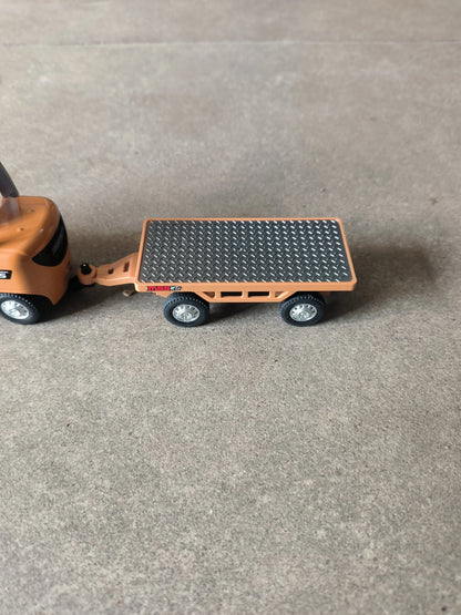 2026 New 1/64 Remote-Controlled Alloy Forklift Engineering Vehicle Tabletop Toys Model Collection Gift For Boys