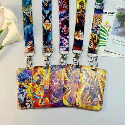 Dragon Ball Credential Holder Japanese Anime Lanyards for Key Neck Strap For Card Badge Gym Keychain Keyring Accessories Gifts