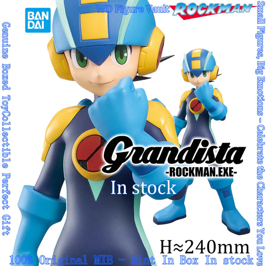 In stock Bandai Banpresto Rockman EXE Grandista-ROCKMAN.EXE-MegaMan.EXE Collectible Figures Anime Model Genuine Boxed Toy Gift