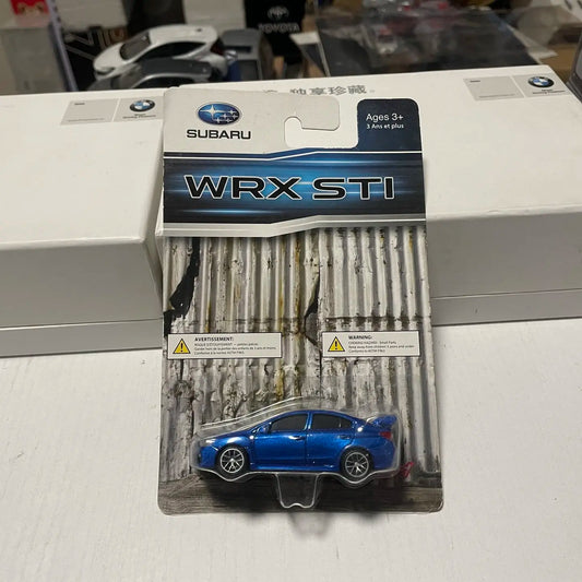 1:64 Scale Diecast Alloy Blue Subaru Impreza WRX STi Toys Cars Model Classics Nostalgia Adult Gifts Souvenir Static Display