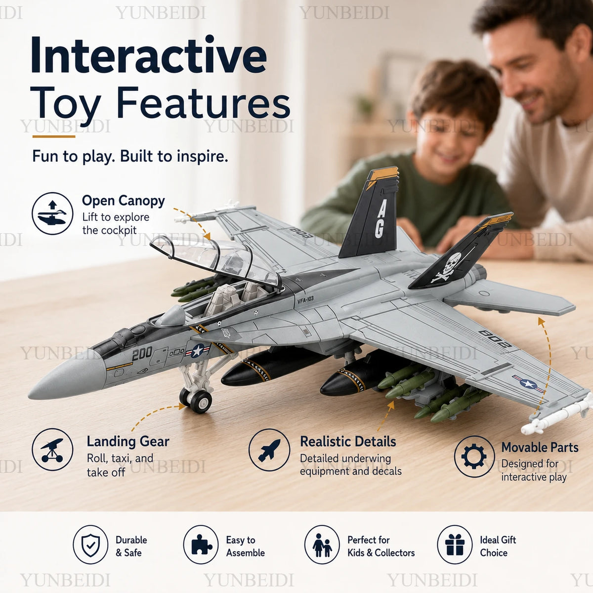 1:72 Scale Fighter Aircraft Model DIY Military Model Building Toy F18 A-18 Aircraft Model Boys' Birthday Gift Airplane Tank Toy