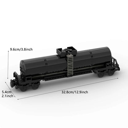 MOC Train Carriage Model, Rail Transport Vehicle, Coal Transport Vehicle, Rail Lift Pole Indicator Light, Train Accessories