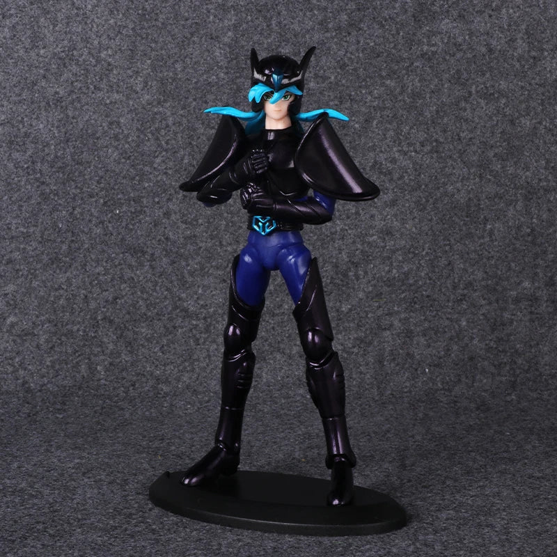19cm Anime Dark Saint Seiya Figure Phoenix Ikki Hyoga Seiya Shiryu Action Figures Toy PVC Box Figure Collection Decoration