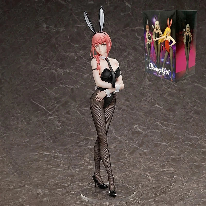 Chainsaw Man Power Bunny Girl Anime Figure Makima Action Figure Hayakawa Aki/Higashiyama Kobeni/Denji/Reze Figure Model Doll Toy