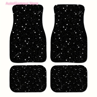 [Starry Sky Theme SUV Car Mats] 2D.4pcs Starry Sky Theme Style Elements Universal SUV Car Mats, Suitable for All Vehicles' Front