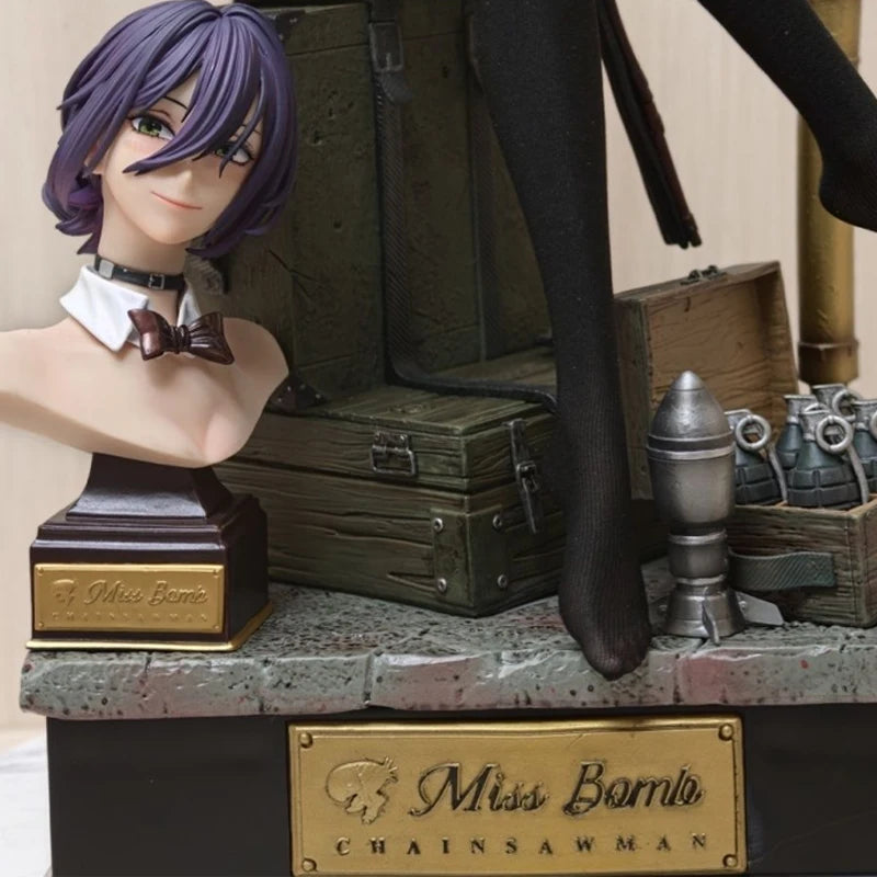 Chainsaw Man Devil Miss Reze Anime Figure Higashiyama Kobeni/Denji/Power/Makima Bunny Girl Action Figure Model Doll Toys Gifts