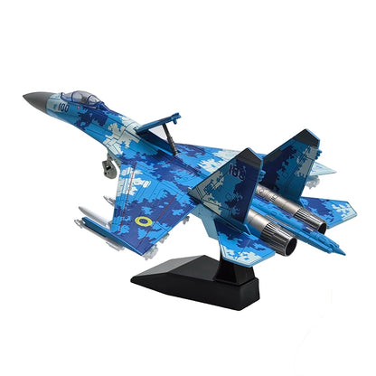 1 Piece DIY Assemble Building Blocks Military Model Collection Toys SU27 SU57S F14 F35 B2 Fighter AH64 Helicopter Ornament Toy