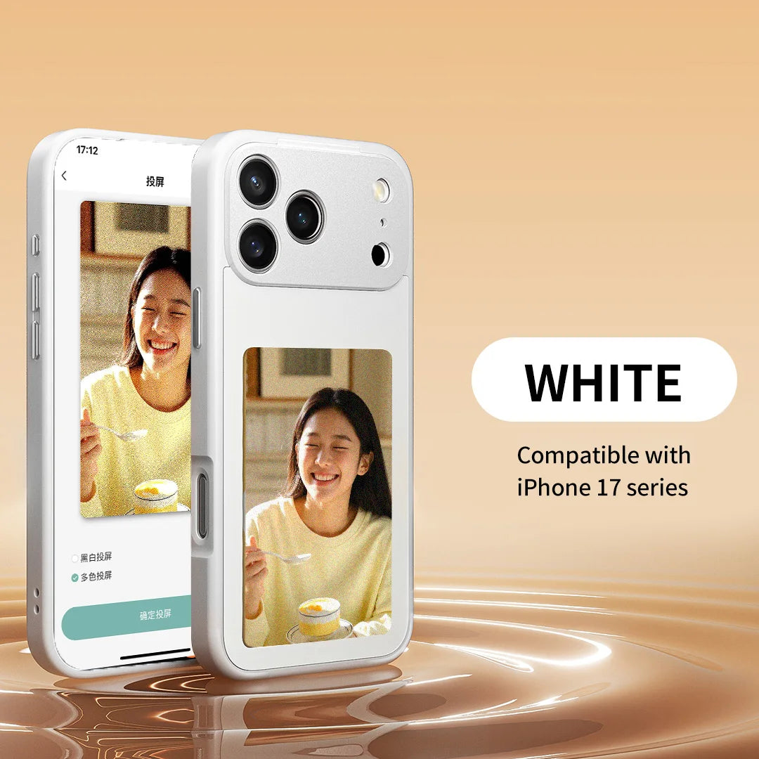 NFC E-ink Phone Case Photos HD Display Wireless Transmission DIY Screen For iPhone 17/17Pro/17Promax Wireless Image Transmission