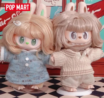 Genuine POP MART LABUBU THE MONSTERS Hair Salon Series Vinyl Plush Bind Box Pendant Ornament Collection Cute Toys Gift