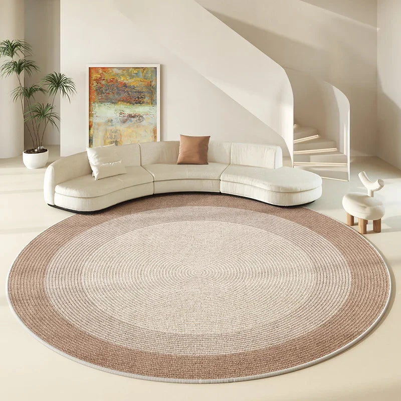Round Large Area Carpet Living Room Nordic Style Non Slip Coffee Table Carpets Bedroom Swivel Chair Rug 러그 Alfombra Redonda