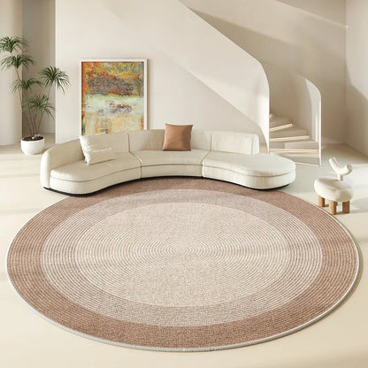 Round Large Area Carpet Living Room Nordic Style Non Slip Coffee Table Carpets Bedroom Swivel Chair Rug 러그 Alfombra Redonda