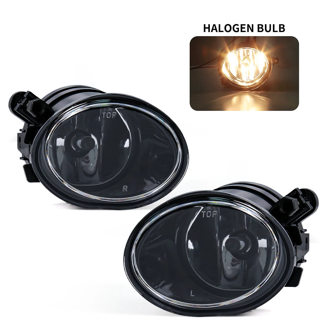 For BMW E39 M5 2001 2002 2003 E46 3 Series M3 2002 2003 2004 2005 2006 Fog Lights Headlight Front Driving Lamp Halogen LED Bulbs
