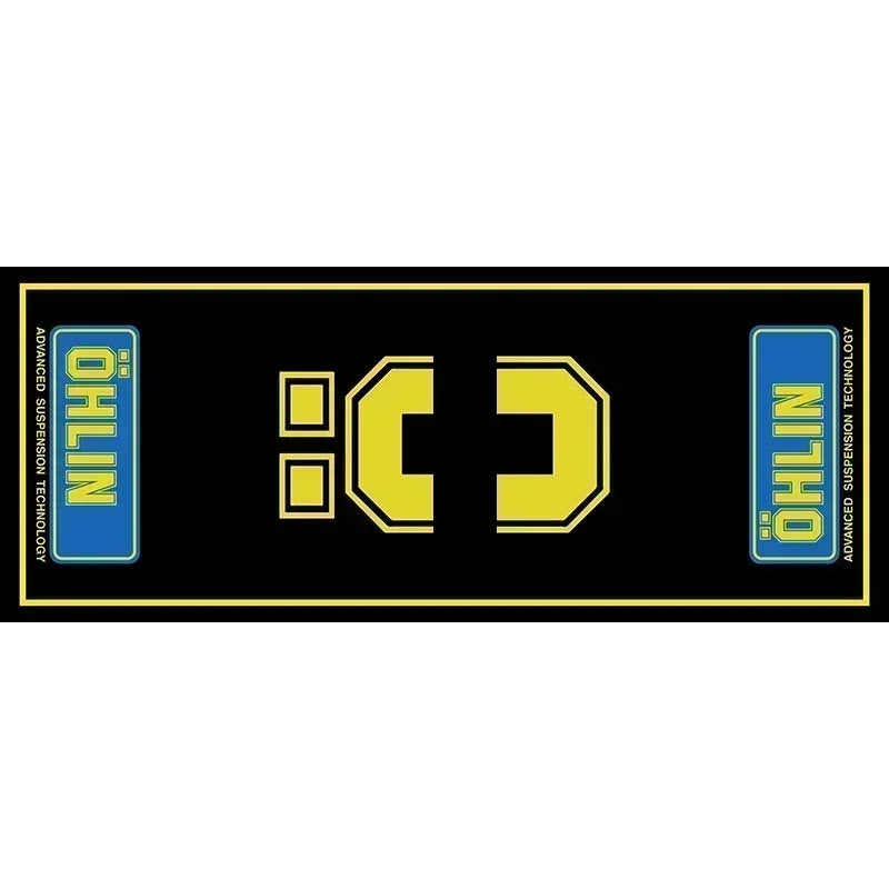 Crystal Velvet Motorcycle Display Carpet Racing Electric Vehicle Mat Garage Anti-slip Floor Decoration Customized Parking Rug