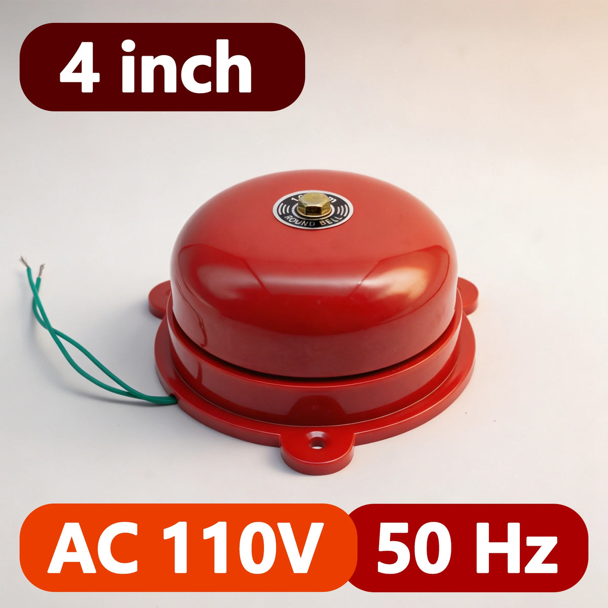 2/3/4/6 Inch Internal Strike Electric Bell AC110/220V DC12/24V High Decibel Loud Sound Alarm Doorbell School Factory Household
