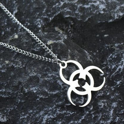 Stainless Steel Residents Evils Pendant Necklace Corporation Symbol Chain Necklace Fans Cosplay Party Jewelry Accessories Gift