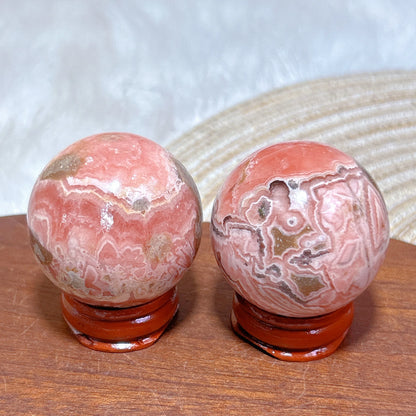 High Quality Natural Crystals Argentina Rhodochrosite Druzy Sphere Healing Gemstones Home Decorations Room Decor Jewelry Gift