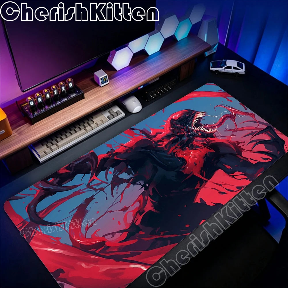 Large Game Console Mousepad Waterproof Mouse Pad Keyboard Computer Laptop Pad office Accessories XXL Marvel Venom Art Desk Mat
