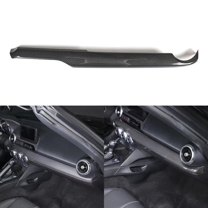 For Mazda MX-5 ND Miata Fiat/Abarth 124 2016-2026 Real Carbon Fiber Car Center Console Dashboard Cover Interior Accessories L/R