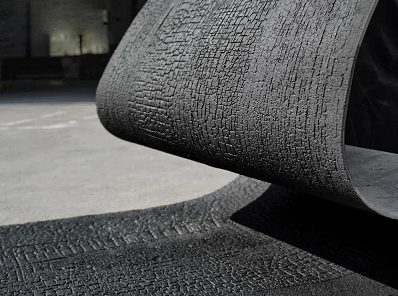 Soft carbonized wood flexible stone bendable panel exterior wall imitation charcoal wood board
