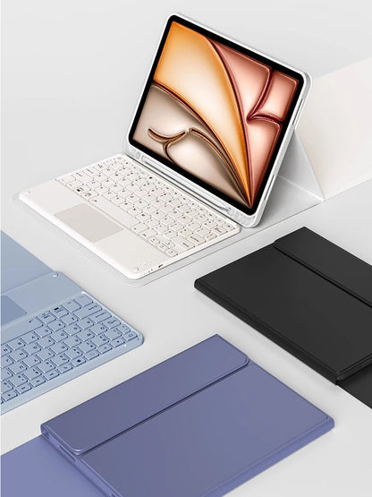 Keyboard Wireless Mouse Magic For iPad Pro 13 11 Case M5 M4 2026 M3 Air 13 11 5 4 10.2 9 8 7 Generation Case Bluetooth Keyboard