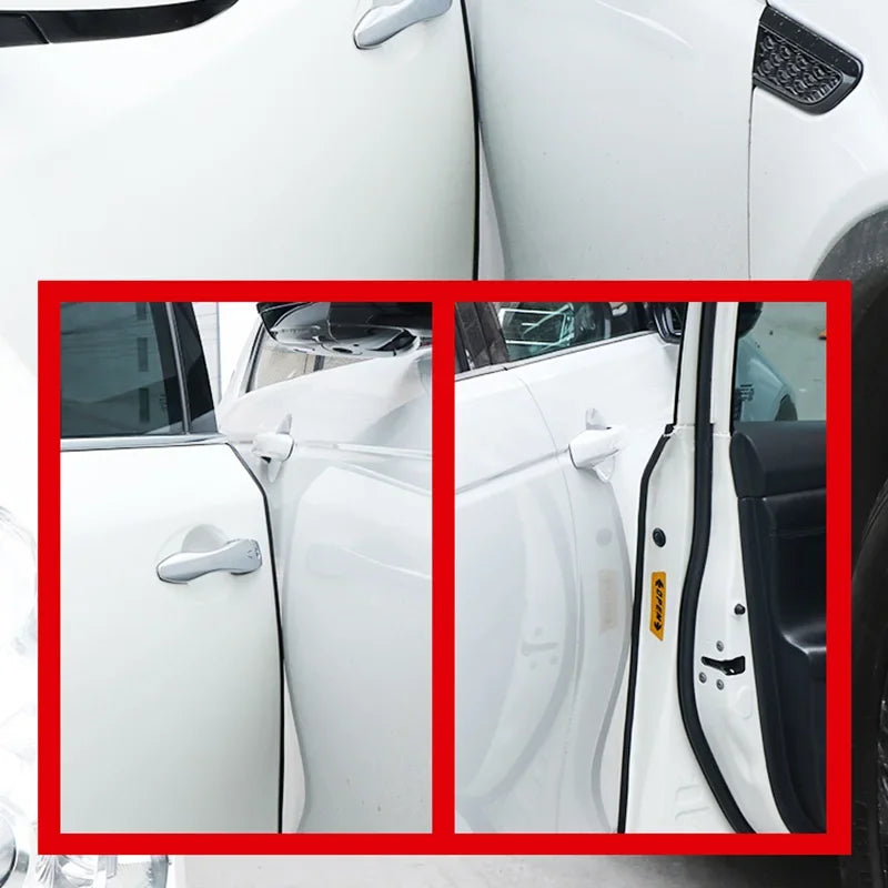 Car Door Edge Scratch Protector with Steel Disc Bumper Trim Edge Scratch Protector Strip Sealing Guard Styling Protector Decor
