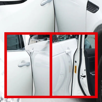 Car Door Edge Scratch Protector with Steel Disc Bumper Trim Edge Scratch Protector Strip Sealing Guard Styling Protector Decor