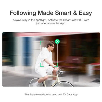 ZHIYUN Official SMOOTH Q3 3-Axis Smartphone Gimbal Handheld Foldable Stabilizer With Fill Light Auto Tracking for IPhone/Android