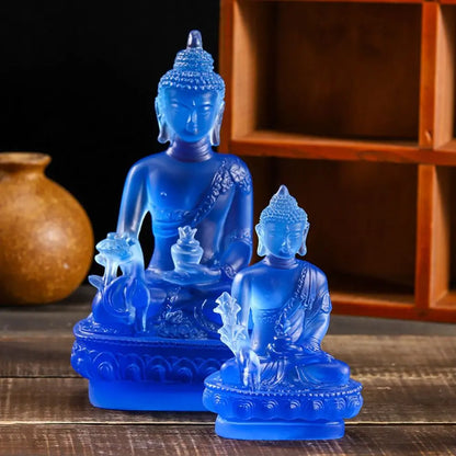 1pc, Resin Craft Home Decoration Buddha Statue Buddhism Sculpture Thailand Buddha Sculpture Zen Decor Ornaments Car Decoration