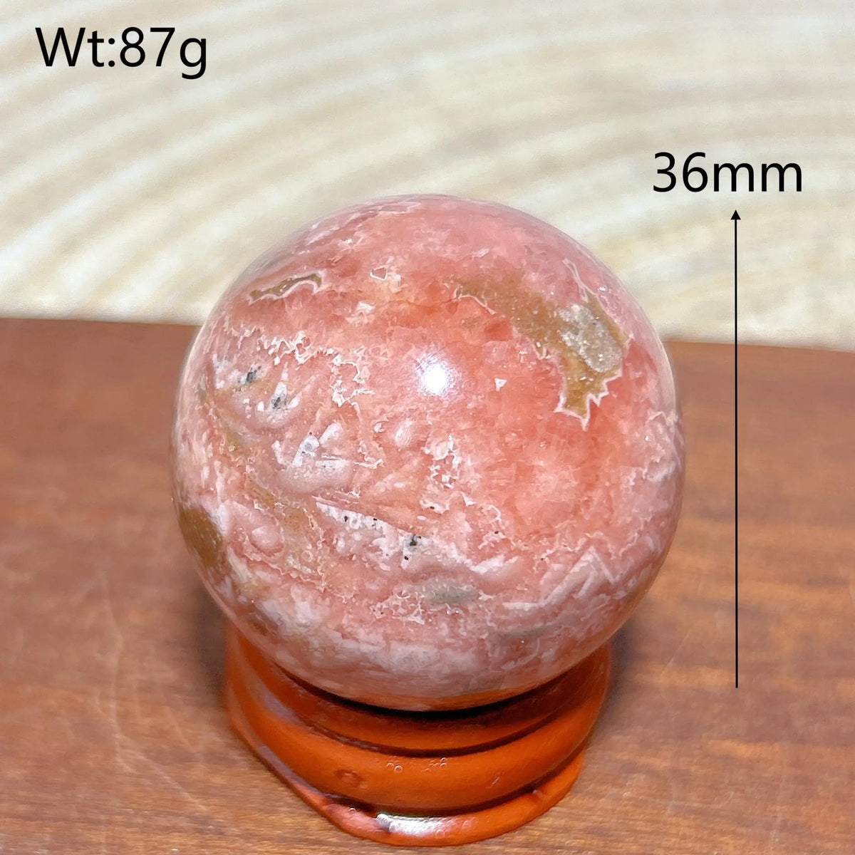 High Quality Natural Crystals Argentina Rhodochrosite Druzy Sphere Healing Gemstones Home Decorations Room Decor Jewelry Gift