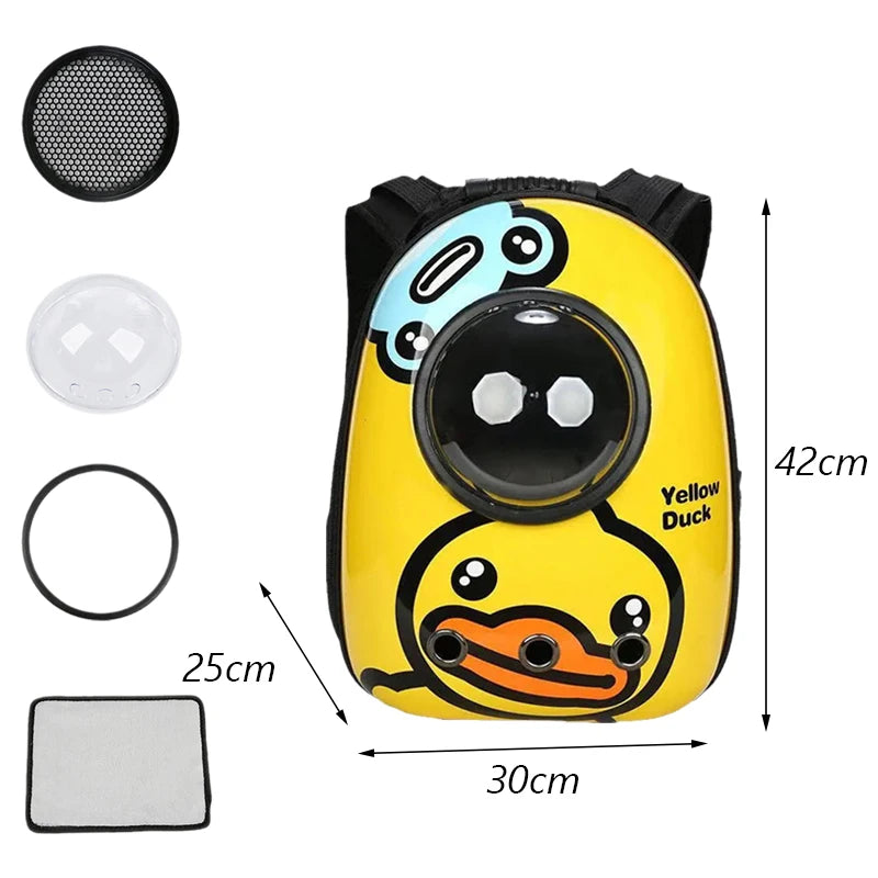 Outdoor Travel Puppy Cat Backpack Carrier Bag Breathable Pet Space Capsule Mascotas Supplies for Cats Goats Transporter Dla Kota