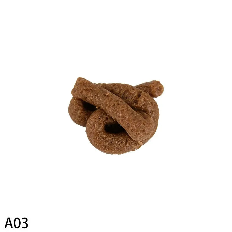 Creative prank BB toy simulation Baba soft rubber decompression poop pinching music prank April Fool's Day decompression