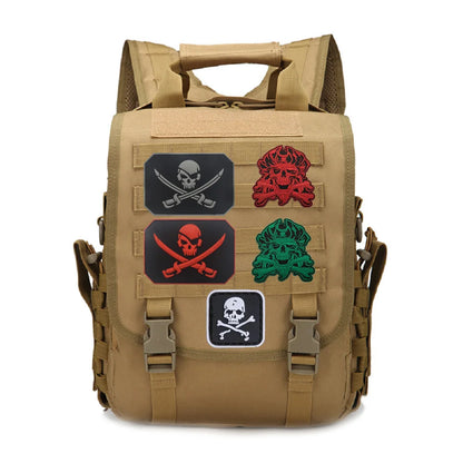 New Design Creative Pirate Captain Jack Soft PVC Armband Glow-in-the Dark Skull Tactical Morale Backpack Patches for Clothing