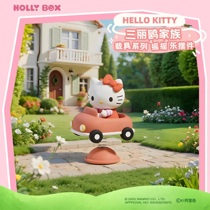 Anime Figures Sanrio Kawaii Kuromi Pochacco Hangyodon Hello Kitty Mymelody Action Figure Dolls Desktop Rocking Ornament Gifts