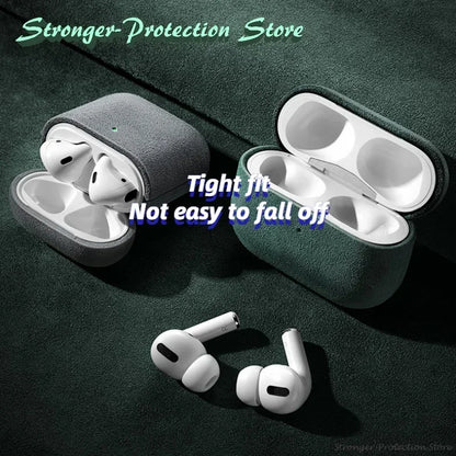 Italian Suede Leather Case For AirPods Pro 3 For AirPods Pro 2 AirPods 5 4 3 Case Luxury Artificial Leather All Inclusive Case