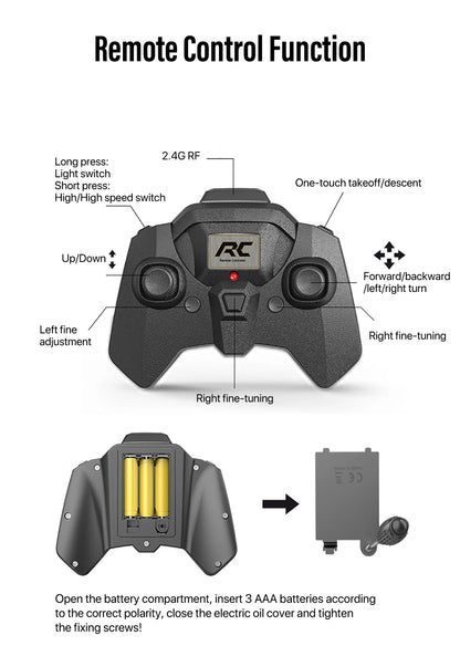RC Helicopter XK5 Chinook Remote Control Aircraft 3.5CH 2.4G Smart Height Setting Simulation Four-Rotor Fighter Children Toy