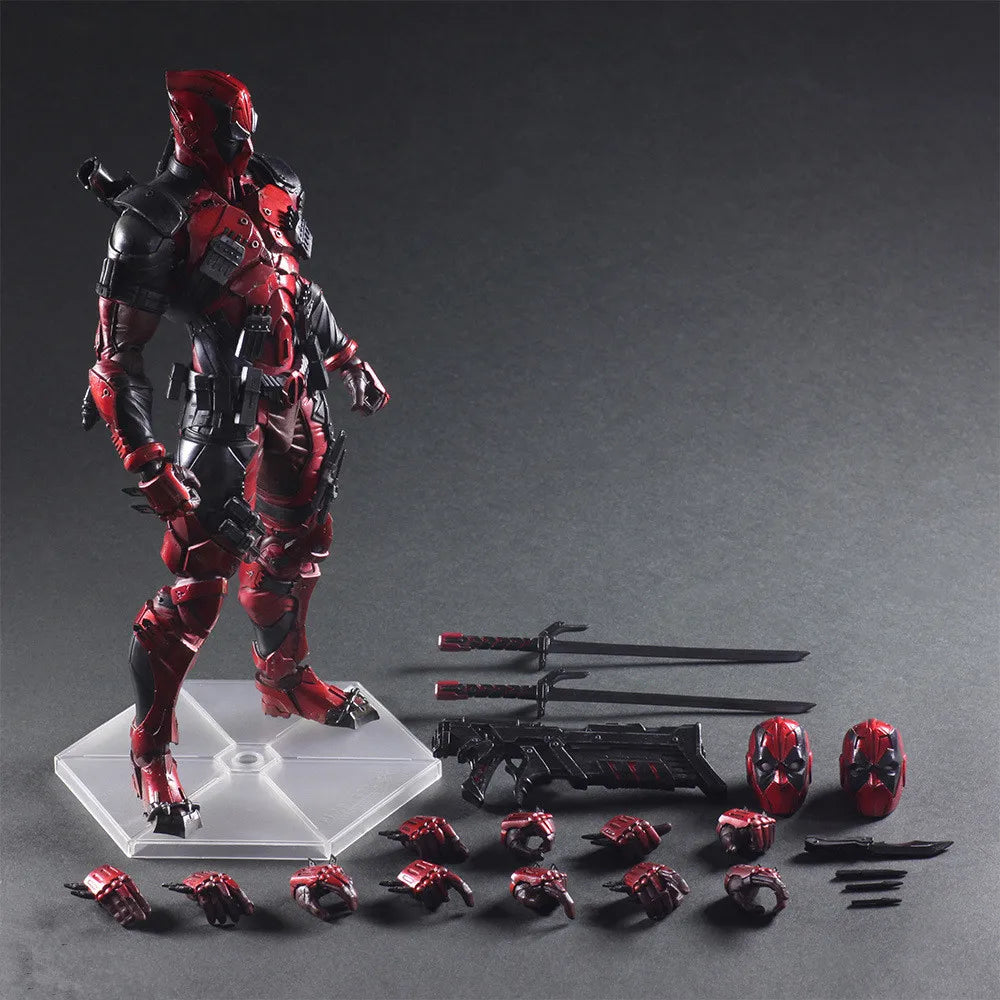 Play Arts Deadpool Action Figure Marvel X-Men Play Arts Kai Super Hero Wade Winston Wilson BJD Deadpool Figure Collect Model Toy