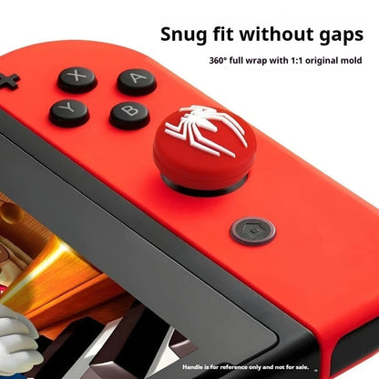 2pcs Silicone Spider Analog Thumb Grip Caps Compatible with Nintendo Switch OLED/Switch Lite/Switch Joystick Protective Cover