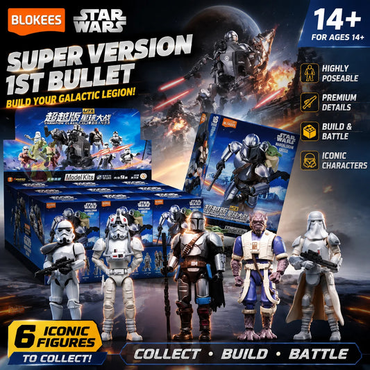 100% Genuine BLOKEES Star Wars Assembled Building Blocks Beyond Lite 1th Anime Cartoon Toy Model Desktop Ornaments Holiday Gifts