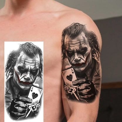 1 Sheets Chicano Prison Gangster Temporary Tattoos For Women Men Adults Fake Tattoo Sticker Water Transfer Self Adhesive Arm Leg