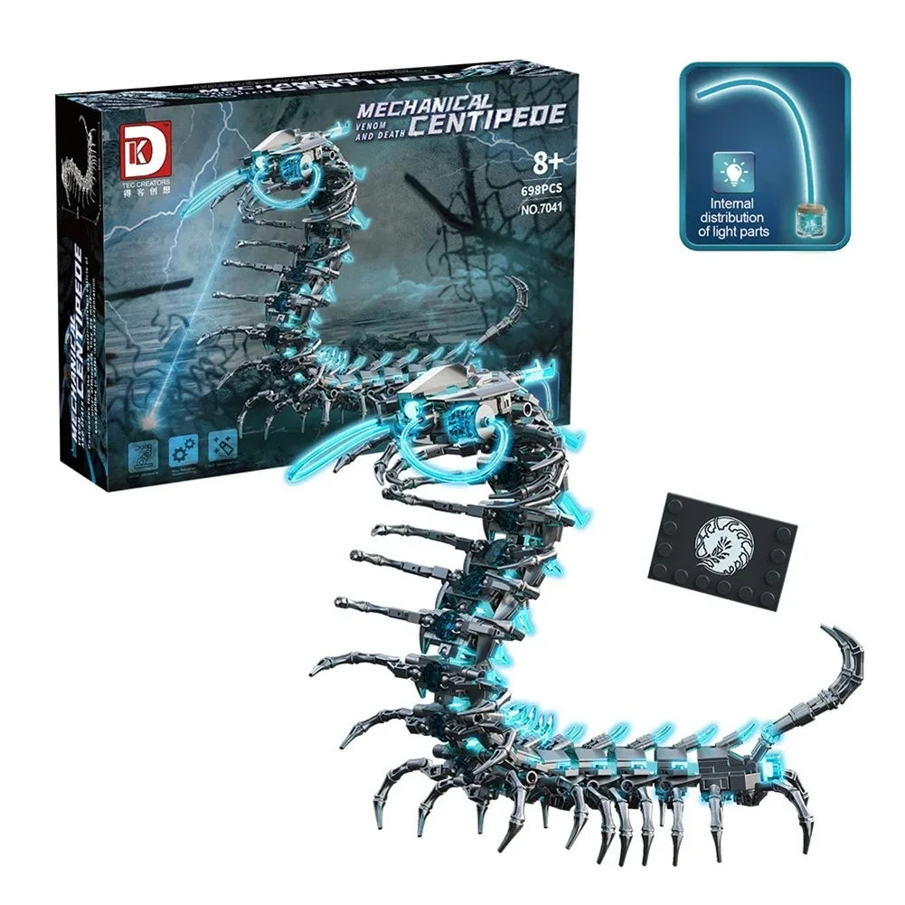 2026 Mechanical Centipede Building Blocks 698PCS DIY Robotics Kit for Teens & Adults STEM Educational Toy with Gears & Movement