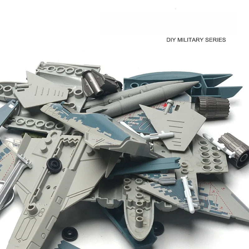 1:72 Russian SU-57S Heavy Fighter Model Creative Military Series Building Blocks Home Decor Assembled Toys For Boys Xmas Gifts