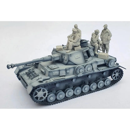 1/35 resin soldier model GK - Military theme - Two soldiers (4 figures) - Unassembled and unpainted DIY kit - 1220R