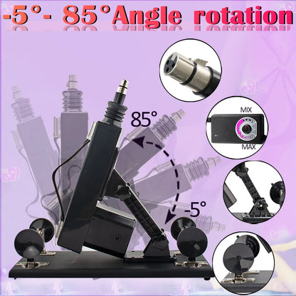 FREDORCH Sex Machines for Woman Automatic Masturbation Pumping Gun 3XLR Sex Machines for Adults With Big Dildo Sex Machine Toys