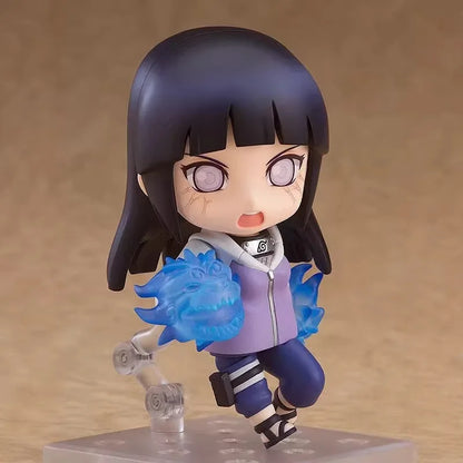 Naruto Shippuden Chibi Figure #879 - Hinata Hyuga Action Figure, Swappable Faces Movable Joints Collectible
