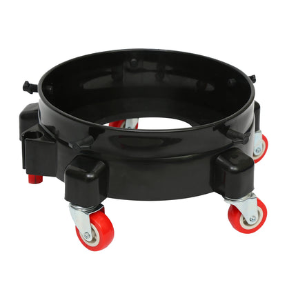 Rolling Bucket Dolly for Car Washing, Easy Push Drum Dolly with 5 Swivel Casters