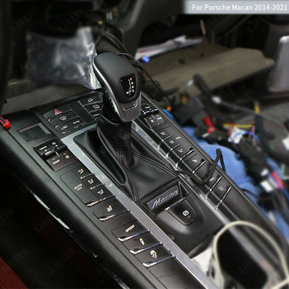 For 14-20 Models of Porsche Macan Car Interior Modification and Upgrade, Transmission Button Handle Lever Car Accessories