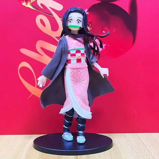 Anime Demon Slayer Kimetsu no Yaiba Figure Kamado Tanjirou Agatsuma Zenitsu Nezuko PVC Action Figure Model Toys