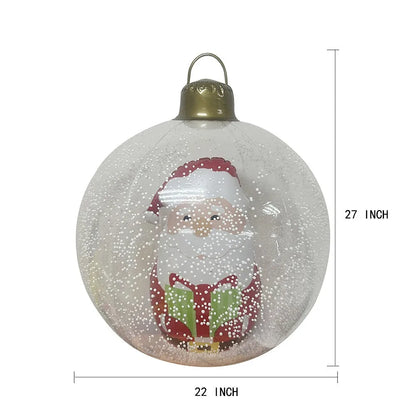 24inch Inflatable Christmas Ball Ornaments, Pvc Snowman Inflatable Christmas Decorative Balls, Suitable for Outdoor Yard, Front Porch, Swimming Pool (Christmas Tree) Inflatable Christmas Ball Decorations
