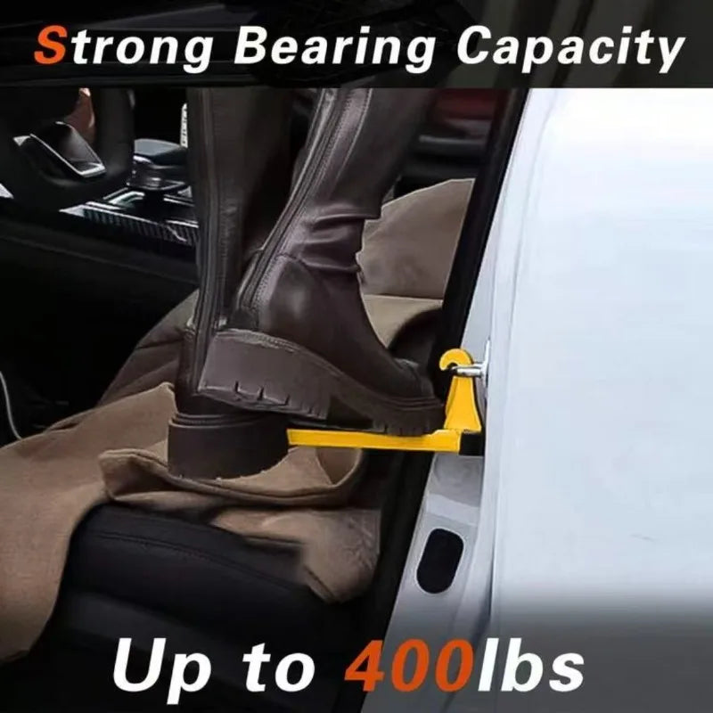 Car Door Step with Glass Breaker Safety Hammer & Roof Rack Access,Car Automotive Foldable Roof Rack Door Step,Universal Fit Car