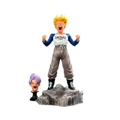 Anime Dragon Ball Z Trunks Figure Super Saiyan Trunks Statue Replacement Light Head Pvc Action Figures Collection Model Toys